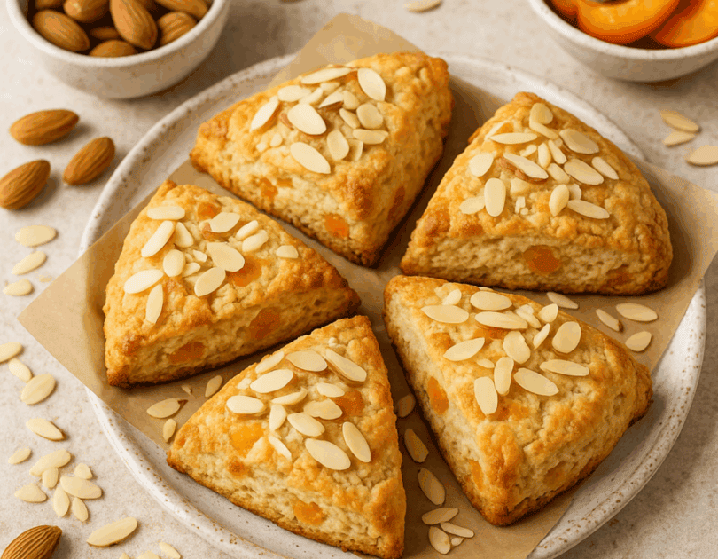 Almond and Apricot Scones